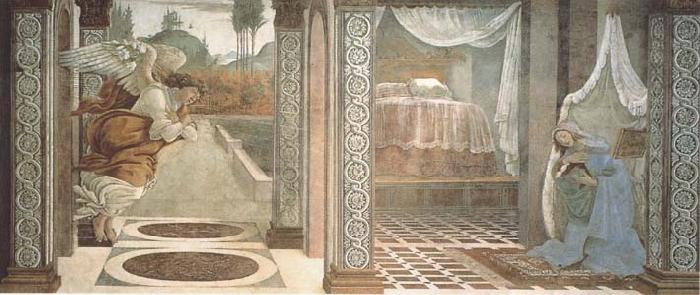 Sandro Botticelli Annunciation of San Martino alla Scala oil painting picture